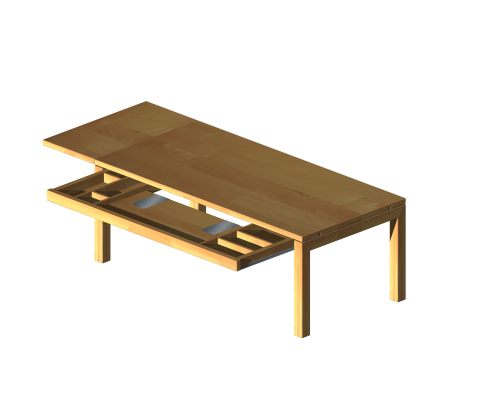 Tisch als Computermodell